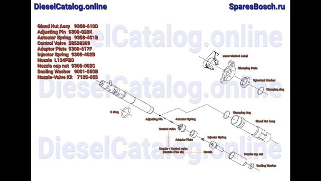 R00502Z Injector Common Rail DELPHI (FORD) смотреть онлайн