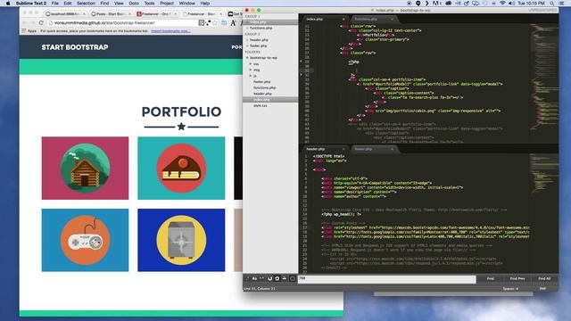 Simple Bootstrap to WordPress Conversion - Part 5 смотреть онлайн