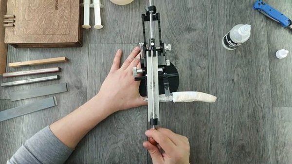 Обзор точилки TSPROF Blitz Pro. Заточка ножа Mcusta MC-0113D Small TSUCHI