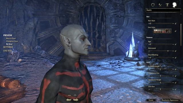 TESO Character creation Dark Elf/ Создание персонажа Тёмный эльф смотреть онлайн