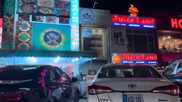 F-10 Markaz Islamabad | Islamabad night view 4K | Food street F 10 Islamabad смотреть онлайн