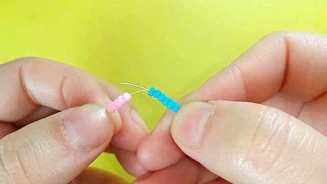 ДНК Кольцо из бисера Heart bead ring Herzperlenring Cincin manik-manik hati 하트 비드 링 ハートビーズリング diy смотреть онлайн