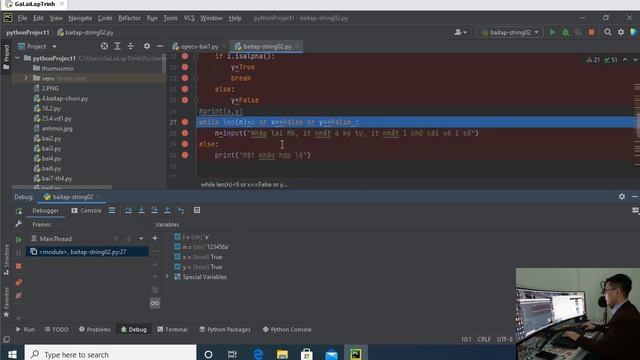 Hướng dẫn debug lỗi khi lập trình python với pycharm смотреть онлайн