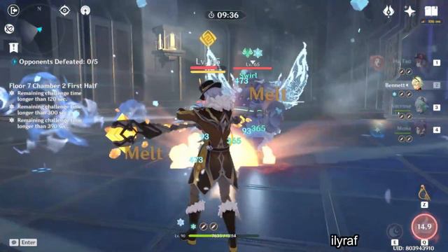 HuTao Floor 7 Tutorial | Burst Showcase | Mona + Sucrose + Bennett | Genshin Impact смотреть онлайн