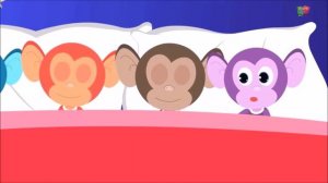 Песенка и мультик,5 обезьянок прыгают и 10 обезьянок падают!