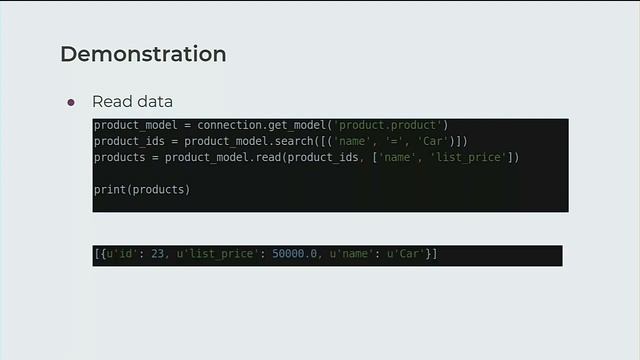 Odoo External API смотреть онлайн