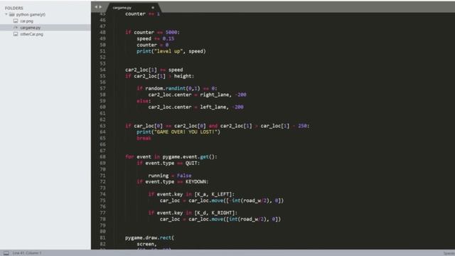 pygame car game | Python car game | Pygame |pygame games | pygame basics | python pygame смотреть онлайн