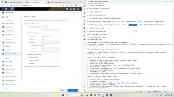 Monitor Synology NAS With Zabbix Using SNMPv3