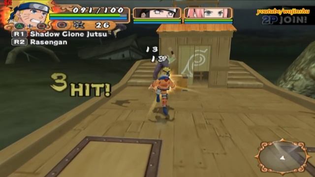 Naruto Uzumaki Chronicles 2 Walkthrough Part 3 Catch the Bandits! Battle on the Ship! 60 FPS смотреть онлайн