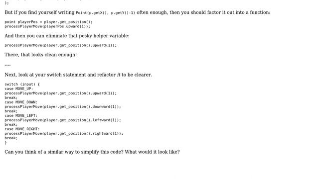 Code Review: Processing player's move in an ASCII rogue-like game (3 Solutions!!) смотреть онлайн