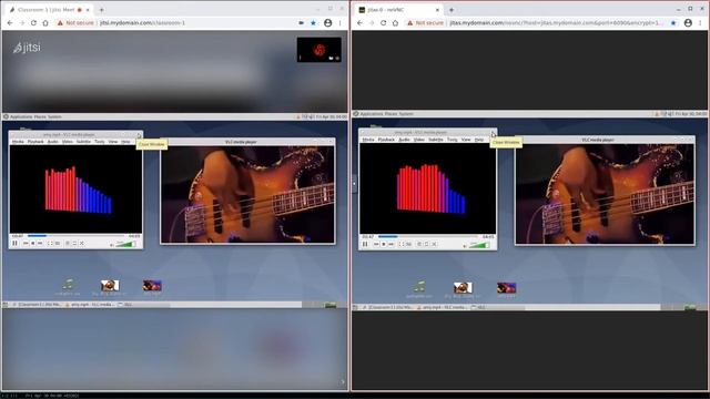 Sharing desktop on Jitsi using Jitas смотреть онлайн