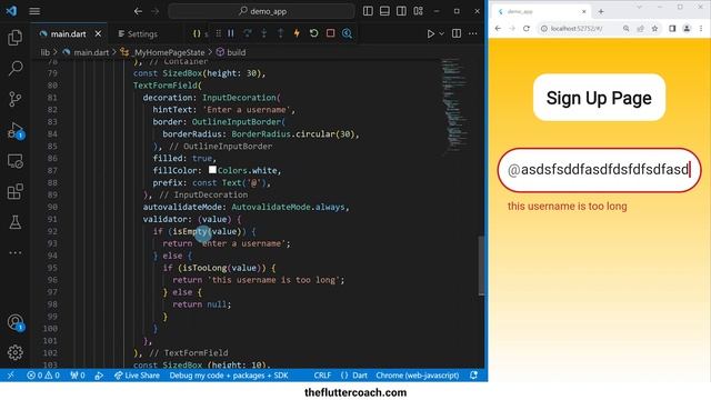 ?? How to Validate Text Input in Flutter using the TextFormField Widget. смотреть онлайн