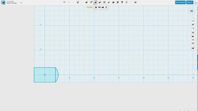 Drawing a 2D Shape in Autodesk 123D Design смотреть онлайн