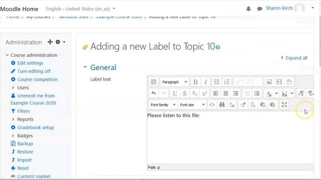 Audio Files mp3 in Moodle 3 смотреть онлайн