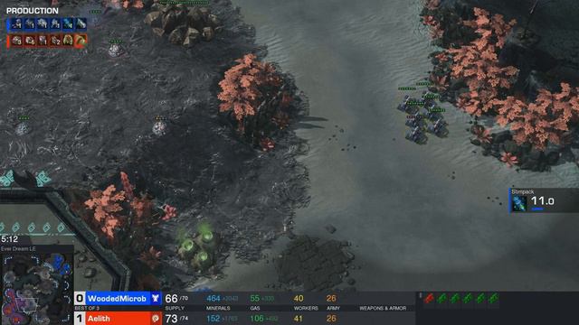 Alpha X WoodedMicrob vs. VFish Aelith - maraleCup 7 - Group A - Starcraft 2 смотреть онлайн