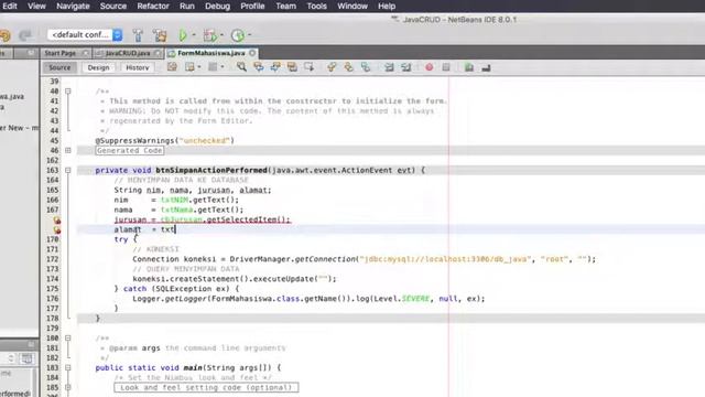 S3-OOP-E14P1 - Menambahkan Data - INSERT (Java & MySQL) Menggunakan MySQL JDBC Driver pada NetBeans смотреть онлайн