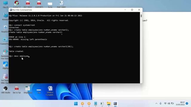 Oracle 11g installation and configuration | How to Connect with Oracle | Execute Query | Commit смотреть онлайн