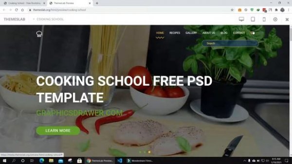 Cooking School: Free Bootstrap 4 HTML5 Recipe Website Template