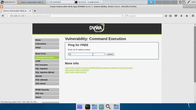 [medium] DVWA Command Execution - bypassing filters смотреть онлайн