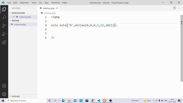 mktime and gmmktime function website development with php смотреть онлайн