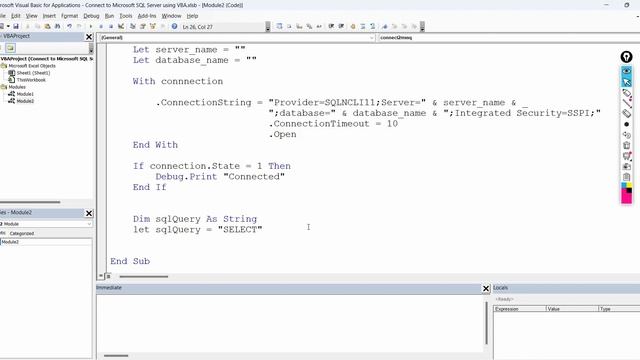 ỨNG DỤNG VBA EXCEL | CONNECT TO SQL SERVER BY USING VBA смотреть онлайн