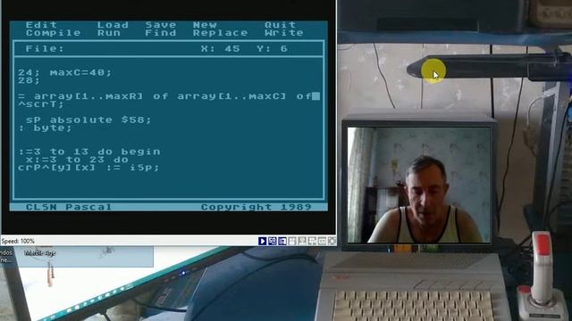 Атари-8: Программирование на CLSN Pascal Часть01 смотреть онлайн