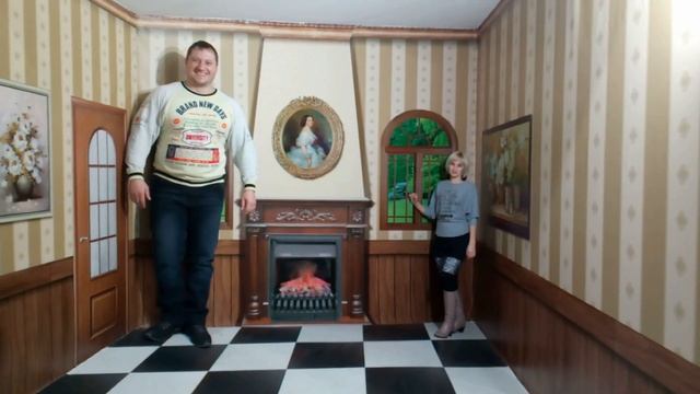 Комната Эймса. Оптическая иллюзия. Photo illusion museum Kiev смотреть онлайн