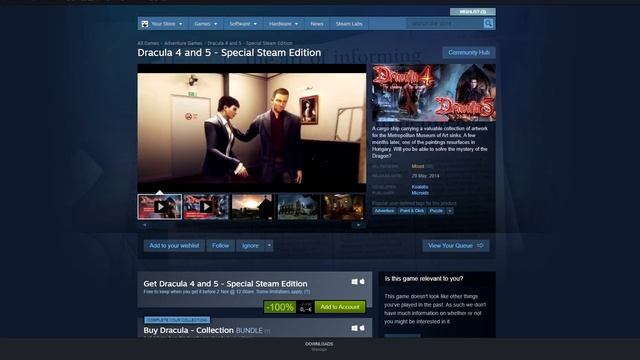 *FREE* Game "Dracula 4 + 5 - Special Edition" (November 2) смотреть онлайн