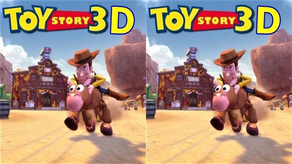 Toy Story 3 Game 3D video SBS VR box google cardboard