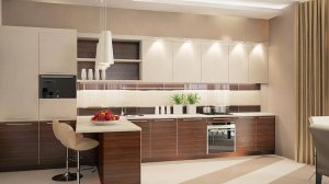 Современные кухни бежевого цвета.  Тренды 2024 года.