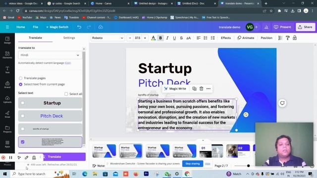 Canva auto translate & Reformat magic switch studio : Artificial intelligence (AI) base magic switc смотреть онлайн