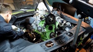 ЗМЗ V8 5,5л 290л.с. Часть 13 УСТАНОВКА МОТОРА в Волгу ГАЗ 24 10 - GAZ ROD Гараж