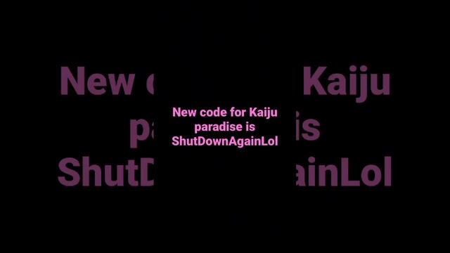 NEW CODE FOR KAIJU PARADISE #roblox #kaijuparadise #game смотреть онлайн