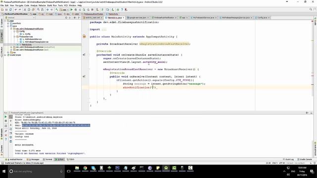 Android Studio Tutorial - Firebase Notification Android смотреть онлайн