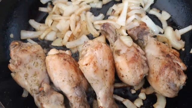 Самое вкусное второе из курицы//рецепт макароны с куриной голенью// смотреть онлайн