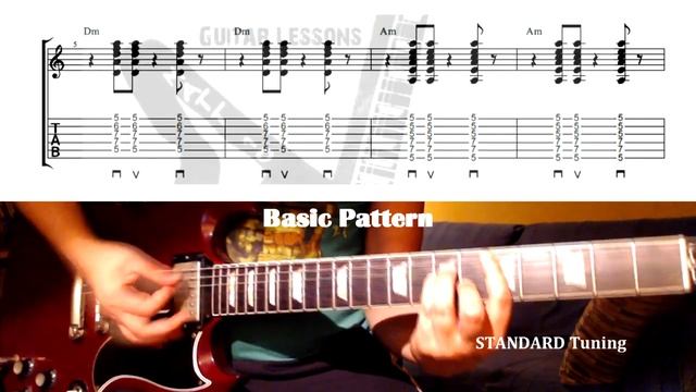 Reggae Rhythm GUITAR LESSON with TAB смотреть онлайн