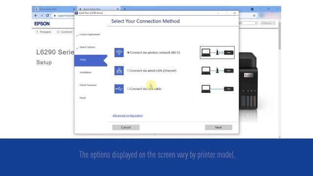 How to connect Epson EcoTank Printer to a Personal Computer Using wired LAN L6290 смотреть онлайн