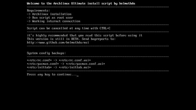 Instalar archlinux con el script aui смотреть онлайн