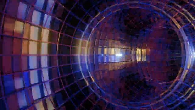 Ridged Torus Wireframe Tunnel Animation in Blender 3.2 смотреть онлайн