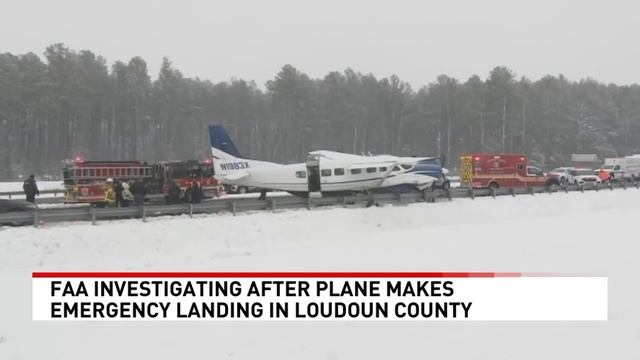FAA investigates after plane makes emergency landing along Virginia highway смотреть онлайн