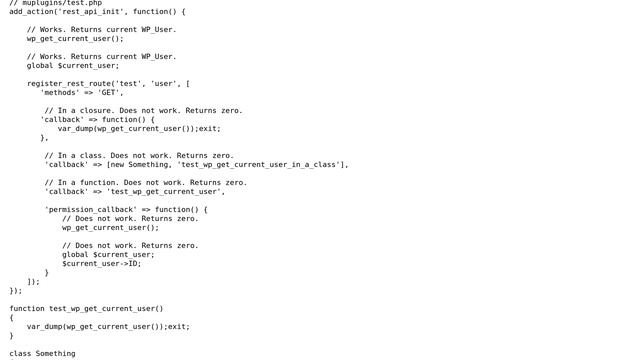 Wordpress: How to use current_user_can() in register_rest_route()? смотреть онлайн