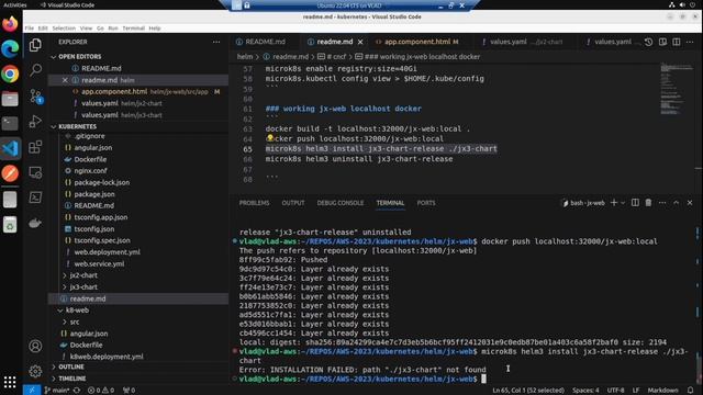Deploying Angular App via Helm Chart into Kubernetes using Local Registry Docker смотреть онлайн