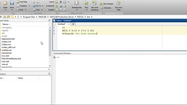 how to find diagonal and off diagonal elements of 3 by 3 matrix on matlab смотреть онлайн
