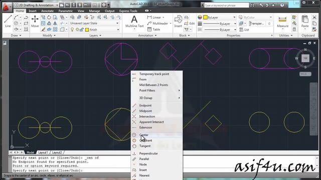 Autocad Essential training l 22 Object Snap 2 l Civil Tech Pro смотреть онлайн