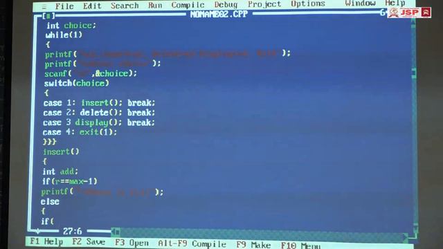 Perform Insert and Delete Operations on Linear Queue using Array смотреть онлайн