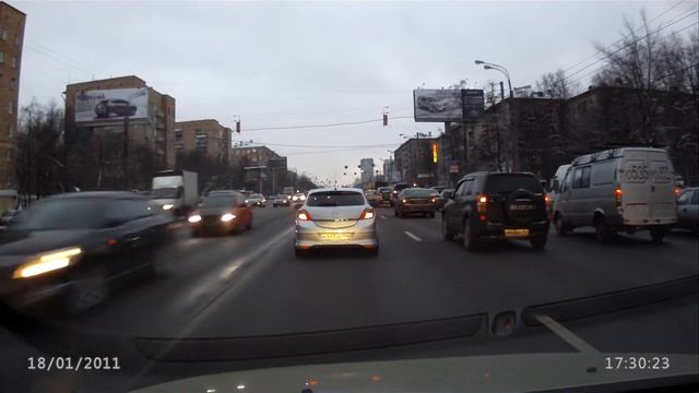 Тест видеорегистратор Qstar A7 Drive сумерки 1080p 25fps