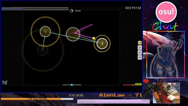 OSU! рак с мышкой в руках пасает 7* (реквесы) смотреть онлайн
