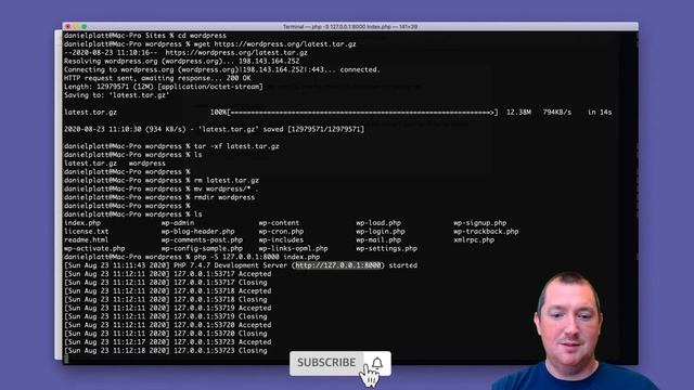 How to use PHP development server to Install WordPress смотреть онлайн