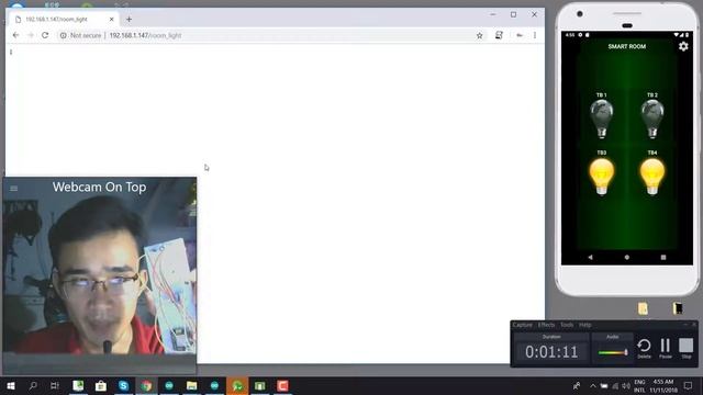 WEBSERVER AND APP ANDROID WITH NODEMCU смотреть онлайн