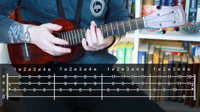 Как играть на укулеле One More Light by Linkin Park ukulele tutorial смотреть онлайн